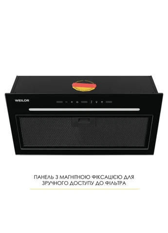 Вытяжка полновстраиваемая LUNA WBG 55 BLACK WEILOR (383121980)