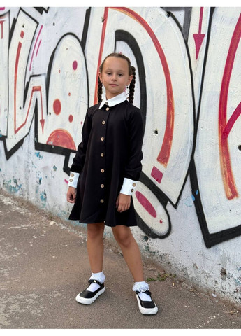 Чорна сукня шкільна для дівчинки queensleep_7km (350199185)
