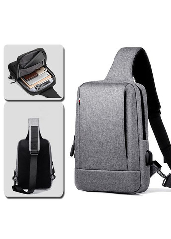 Нагрудна сумка-слінг Oumantu 903 з USB оксфорд ( код: IBM041S ) Ouman (325861944)