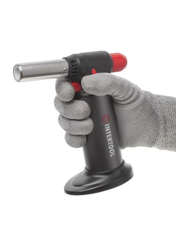 Горелка газовая заправочная, пьезоподжиг, 1100 °C Intertool GB-0009 (376787466)
