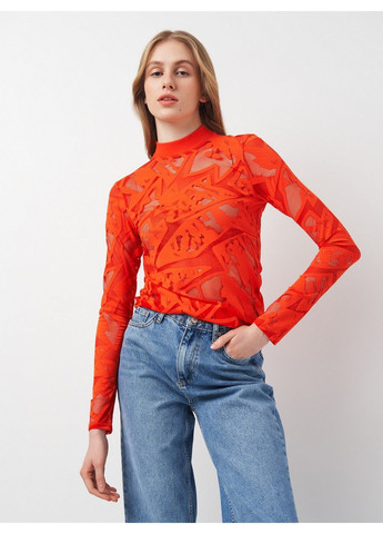 Оранжевая блуза H&M Studio