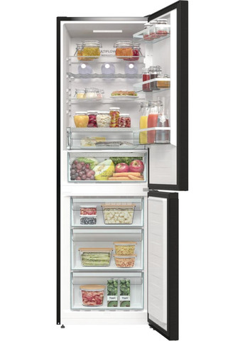 Холодильник NRK619EABXL4 с нижн. мороз. камерой, 185х60х60см, 2 дв., Х-204л, М-96л, A+, NoFrost Plus, Fresh zone, Gorenje
