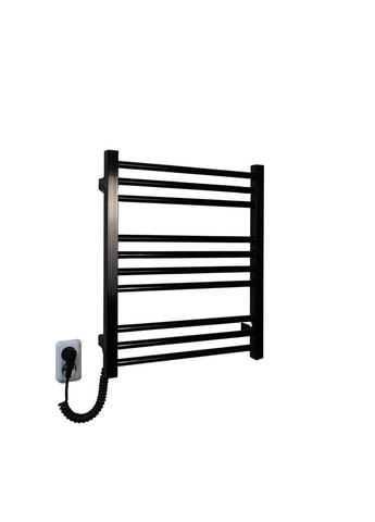 Рушникосушарка електрична з кнопкою Чорний глянець 590*490 Carino ARIANNA (367604565)