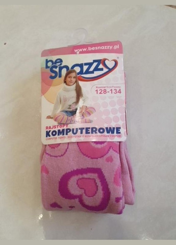 Колготки трикотаж бавовняні з принтом для дівчинки RA-04-1 рожевий Be Snazzy (276248874)