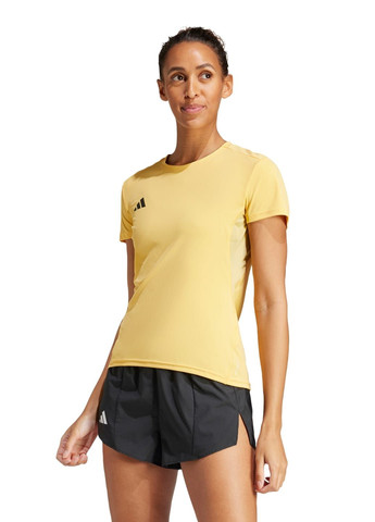 Оранжевая всесезон футболка для бега adizero essentials adidas