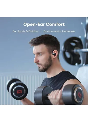 Беспроводные спортивные bluetooth наушники TS05 Open-Ear с направленным звуком и микрофоном Black Langsdom (349824314)