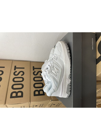 Белые демисезонные кроссовки мужские new balance 550 full white нью беланс 550 No Brand