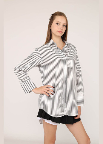 Сорочка з довгим рукавом жіноча колір білий ЦБ-00280982 Yuki (342716263)