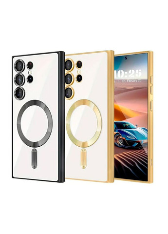 Чехол TPU Metallic with Magsafe для Samsung Galaxy S24 Ultra (S928) Purple Wave (315871668)