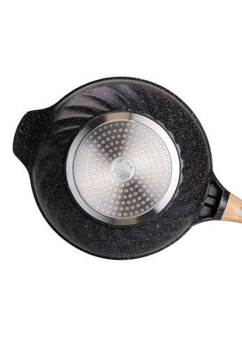 Алюминиевая сковорода 5,8 л, мраморное антипригарное покрытие, Ø 32 см, с лопаткой для приготовления HP-4-449 (A-033011) MGC (342759175)