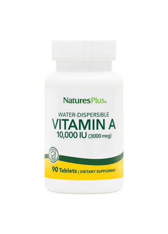 Вітаміни та мінерали Vitamin A 10000 IU, 90 таблеток Natures Plus (293339265)