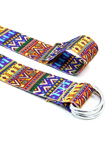 Ремень для йоги SP- (полиэстер, р-р 183 x 3,8 см, мультиколор) (FI-6975-1) SP-Sport (361440088)