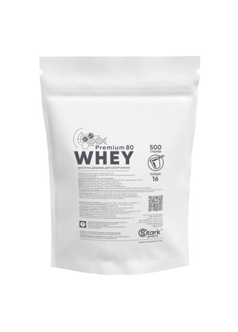 Протеин Whey 80 Premium - 500g Pure Stark Pharm (330984465)