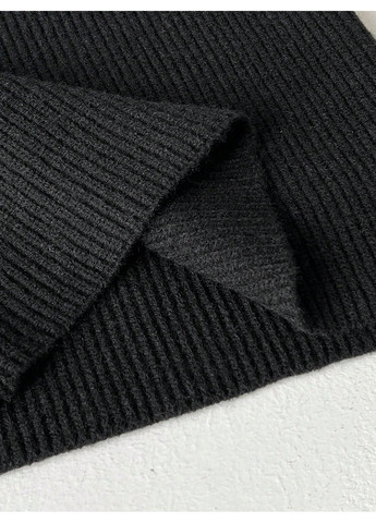 Чорна повсякденний сукня SHEIN однотонна