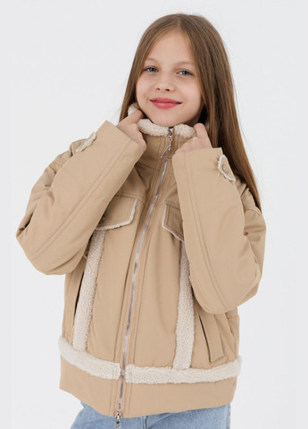 Бежева демісезонна куртка для дівчинки bm-910 152 см (2000990260482d) shop (2000990260482) No Brand
