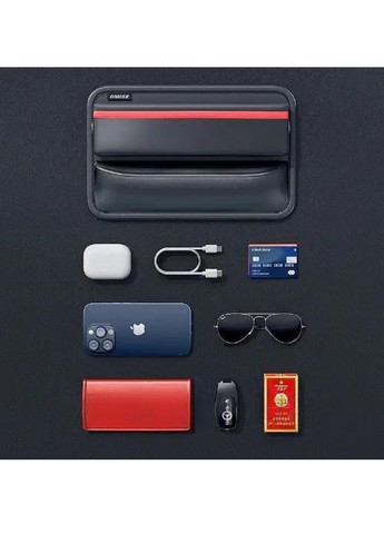 Органайзер сумка кейс бокс карман для установки между сидениями в машину автомобиль 30х20 см (477039-Prob) Черный с красным Unbranded (293814600)