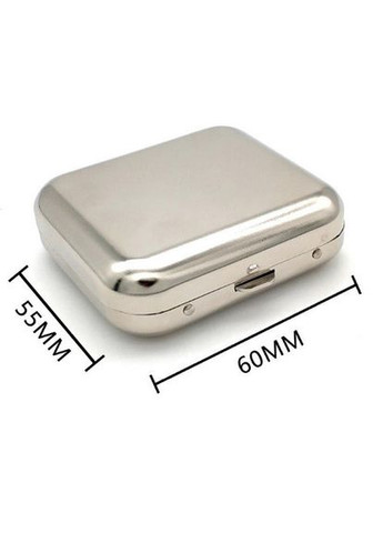 Минипепельница из нержавеющей стали портативная карманная пепельница для сигарет No Brand (306433241)