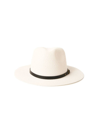 Шляпа федора мужская бумага белая BRIDGET 843-029 LuckyLOOK 843-029м (289360794)