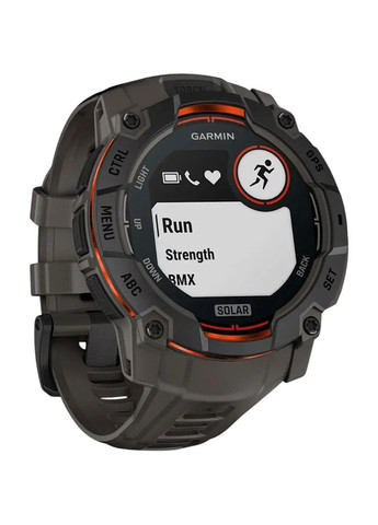 Смарт-годинник Instinct 3 Solar (50 мм) Black with Charcoal Band (010-02935-00) Garmin (324021906)