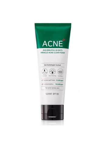 Пінка Для Умивання З Екстрактом Центелли AHA.BHA.PHA 30 Days Miracle Foam 100ml Some By Mi (303633343)