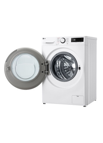 Стиральная машина фронтальная, 9кг, 1200, A, 48см, дисплей, пара, инвертор, белый LG (370618821)