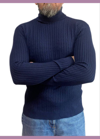 Синій зимовий светр Wool & Cashmere