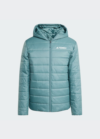 Зеленая демисезонная зимняя куртка terrex multi essentials climawarm adidas