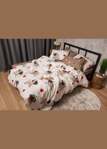 Пододеяльник Бязь Gold Люкс Двуспальный 175 x 210 см (MS-870000407) Moon&Star Bulldog Love (303576373)