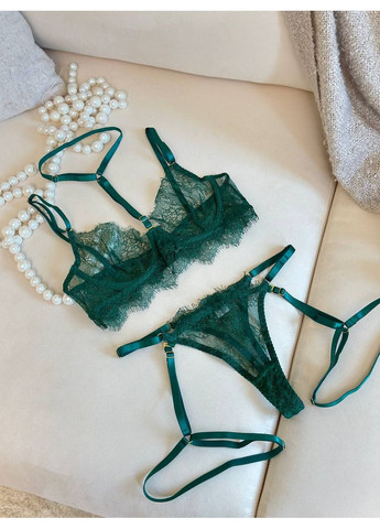 Зеленый комплект женского нижнего белья Simply sexy