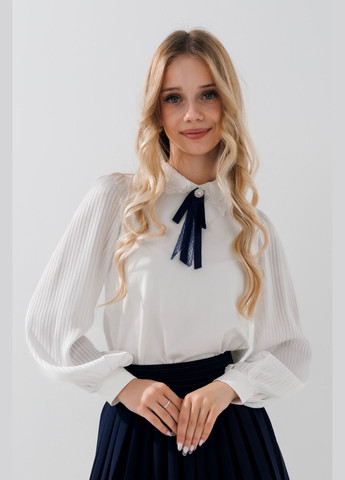 Молочная блузка Vio Faloni демисезонная