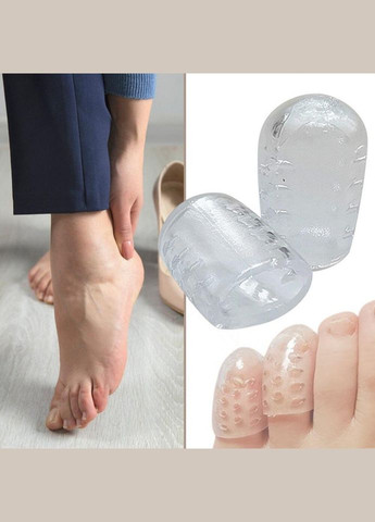 Дышащий напальчник на пальцы ног из силикона прозрачного цвета 1 шт El Studio (332793015)