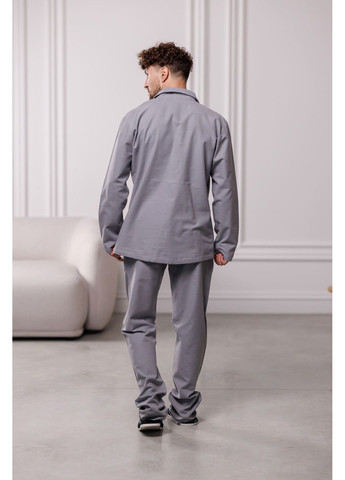 Пижама мужская фланель SOFT светло-серая Handy Wear (317206503)