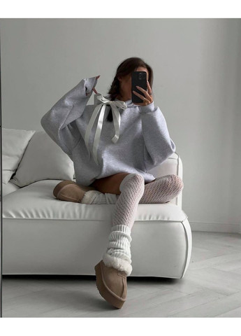 Женское худи зимнее на флисе с капюшоном Nositi 344-14 (361659491)