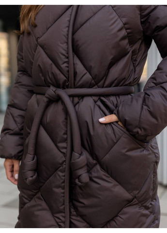 Коричневый зимний Пуховик Geran