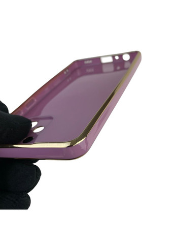 Чохол для Galaxy A52s (SM-A528F) із захистом камери із золотою окантовкою на самсунг а52с чорничний gs1 Samsung (366234953)