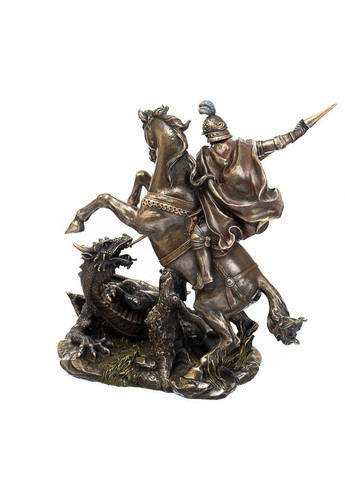 Фигурка покрытая бронзовым напылением Георгий победоносец 16х21 см 175858 Veronese (346533519)