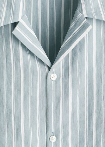 Бирюзовая кэжуал рубашка H&M