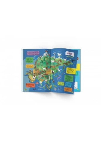 Книга с наклейками "Школа современного почемучки. Атлас мира" (укр) Crystal Book (390025233)