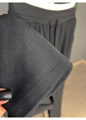 Брюки жіночі A-N 25110 палаццо широкі висока талія на резинці зі шнурком чорні No Brand (322371894)