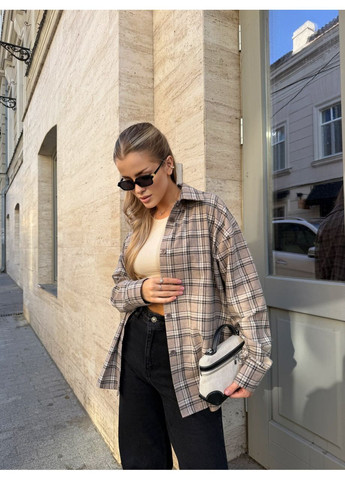 Жіноча фланелева сорочка в клітку Fashion (356177701)