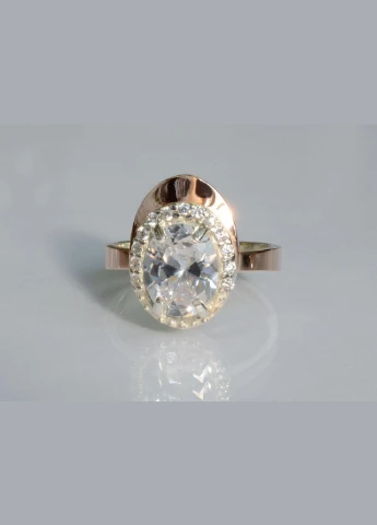 Серебряное кольцо с золотыми вставками, серебро 925, золото 375 пробы No Brand (305826558)