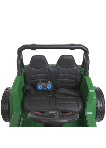 Дитячий електромобіль Джип до 35 кг із двома моторами для хлопчиків та дівчаток комбінований зелений Bambi Racer (368760183)