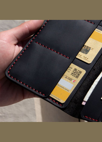 Лонгер Handy, чорний з червоною ниткою SD Handmade (366577954)