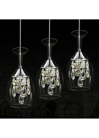 Люстра світлодіодна підвісна LED світильник для квартири на стелю ледве 26997 Хром 30-150х13х13 см. Sunnysky (335975681)