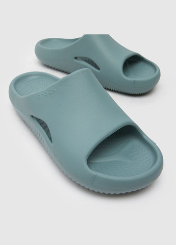 Голубые повседневные, пляжные мужские шлепанцы меллоу mellow recovery pond Crocs