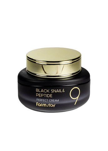 FarmStay Антивіковий крем для обличчя проти зморшок з чорним равликом та пептидами Black Snail & Peptide 9 — Крем, Південна Корея (367985232)