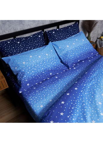 Комплект постельного белья Бязь Gold Люкс «» Полуторный 143х210 наволочки 4х70х70 (MS-820006564) Moon&Star Night Glow (356114938)