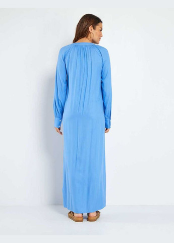 Голубое платье макси лето,голубой, Kiabi