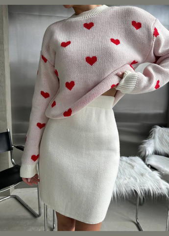 Стильный вязаный костюм Сердце Vakko (311504365)