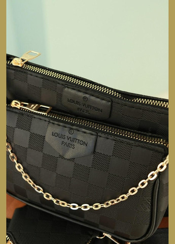 Жіноча сумка 3 в 1 клатч чорний 3 в 1 No Brand (322464337)